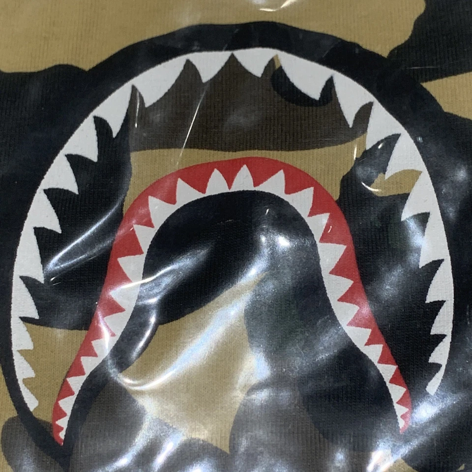2017 Bape A Bathing Ape YELLOW 1st Camo Shark Mask AUTHENTIC - Image 2 of 4