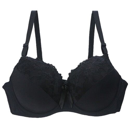 UK Ladies Underwear Sexy Lace Floral Bra Padded Multiway Strapless Push Up Bra - Picture 8 of 17