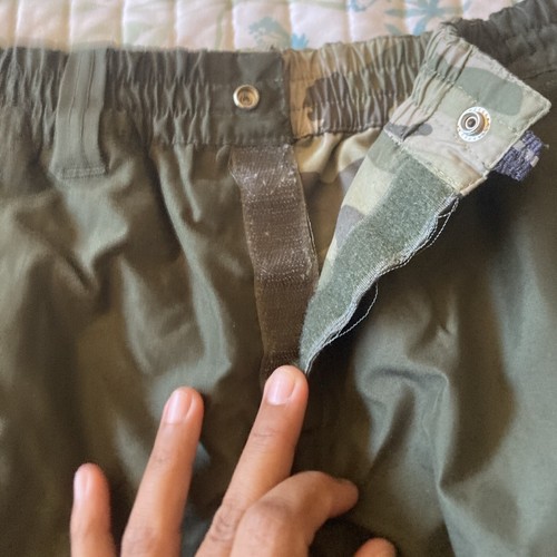 Faded Glory Green And Camo Elastic Reversible Athletic Cargo Pants Boys S 6/7 - Picture 7 of 20