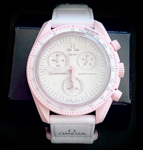 OMEGA X SWATCH SpeedMaster MoonSwatch MISSION TO VENUS Chronograph NEW W TAGS! - Picture 2 of 16