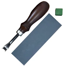 Oka French Edger FE3 Leathercraft Beveling Skiving Tool 8mm Leather Edge Beveler