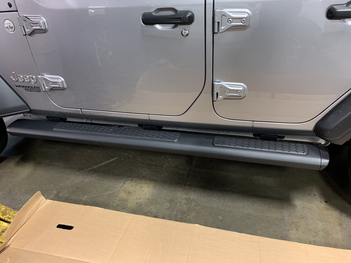 2018-2026 4 Dr Wrangler JL Genuine Mopar Step Kit Tubular Side