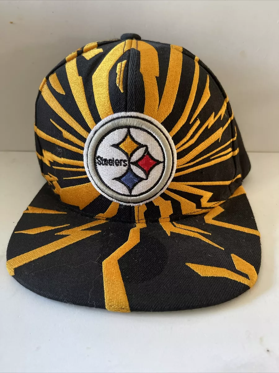 Vintage Steelers mitchell and ness shockwave snapback Hat NFL