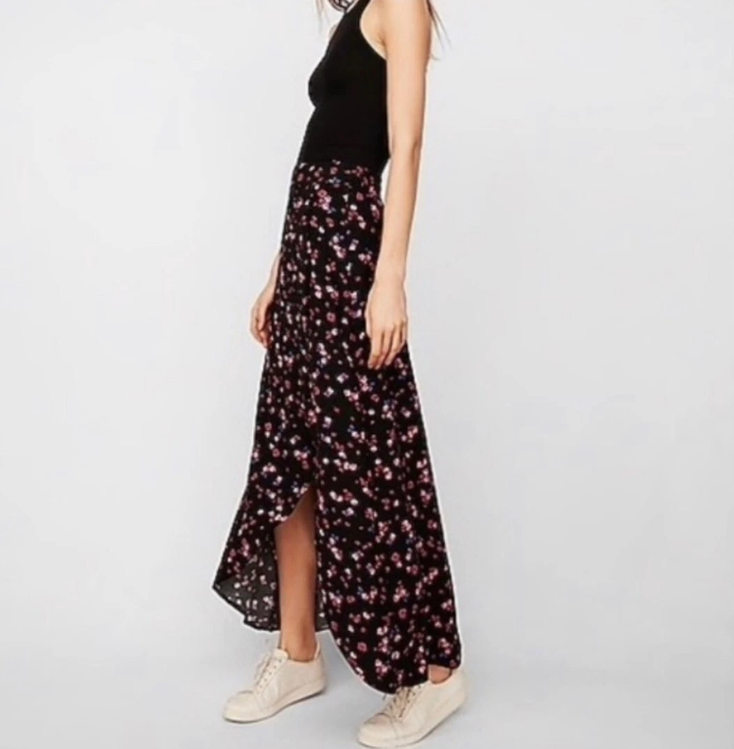 Express floral skirt cheap