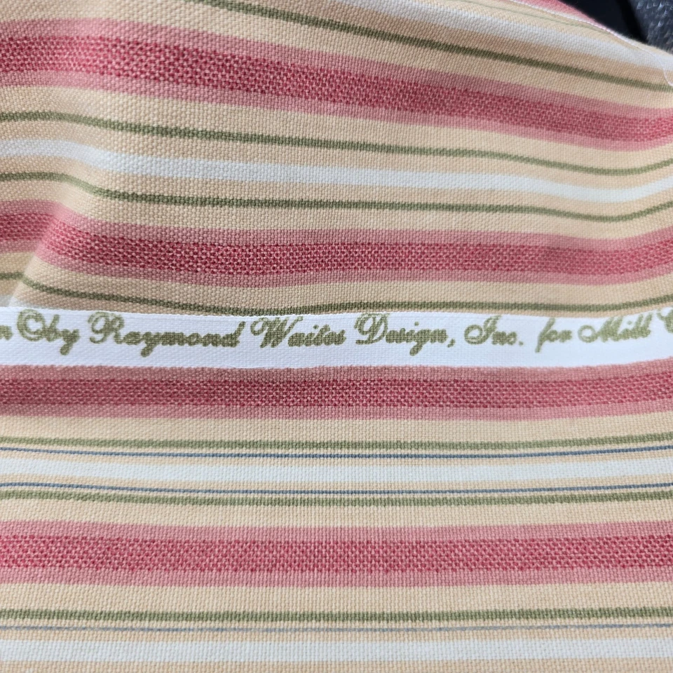 Mill Creek Upholstery Fabric Pink Stripe Raymond Waites Design 16" Long 54" Wide - Image 4 of 4