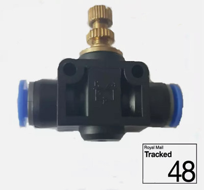 6 mm Inline-Drehzahlregler Luftstromregelventil UK Verkäufer