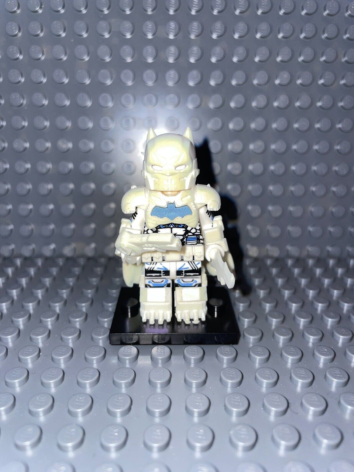 Lego White Armored Batman Custom Minifigure Lego Compatible Dc Comics