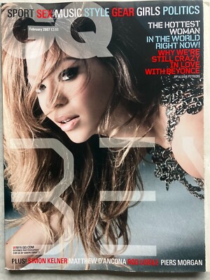 GQ MAGAZINE - FEB 2007 - BEYONCE - SIMON KELNER - ROD LIDDLE - PIERS MORGAN
