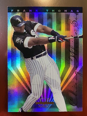 Prism Foil ** 1995 Donruss LEAF LIMITED FRANK THOMAS #1 HOF Baseball Card