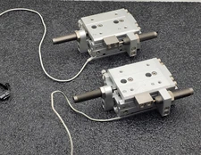 2x TPC NLCD20-20S-W8H Air Slide Pneumatic Linear Table Actuator 20mm Stroke