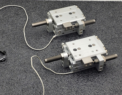 2x TPC NLCD20-20S-W8H Air Slide Pneumatic Linear Table Actuator 20mm Stroke