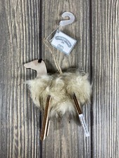 Holiday Time Deer Animal Fur Christmas Ornament