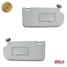 Sun Visor For Hyundai Tucson Pair Both Sides Gray 2005 - 2009 OE Quality