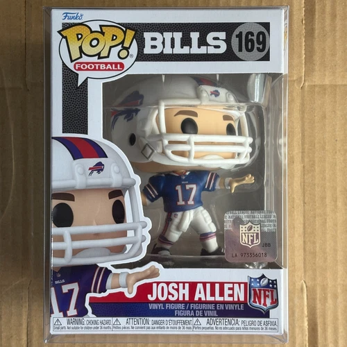 Funko Pop! Josh Allen #169 Buffalo Bills, Home Jersey, Football, NFL NM