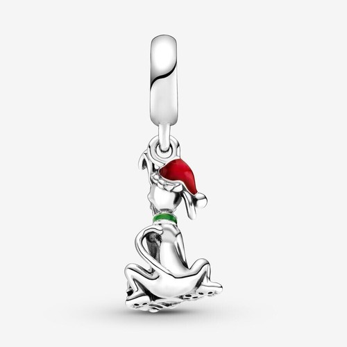 Original PANDORA Disney Pluto Weihnachtsgeschenk Charm Anhänger - Bild 2 von 5