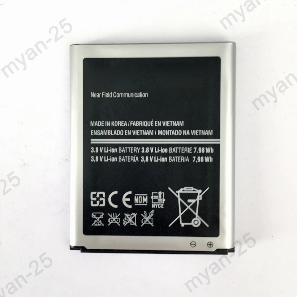 Batería de repuesto para Samsung Galaxy S3 EB-L1G6LLA EB-L1G6LLU EB-L1G6LLZ Foto 3 de 4