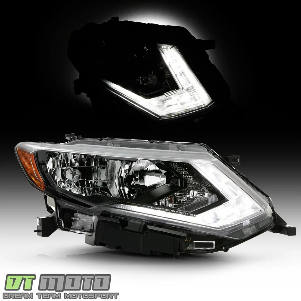 Faro halógeno LED DRL pasajero derecho derecho para Nissan Rogue 2017-2019 Foto 2 de 4
