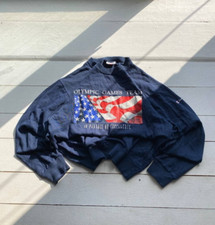 1996 Champion By Atlanta Olympic Games Team Blue Sweatshirt Mens Small RARE