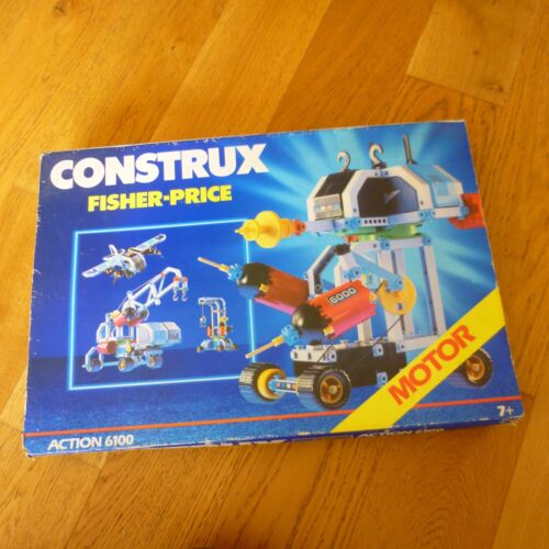Construx Action 6100 Vintage Fisher Price Construction Toy Boxed READ DESC