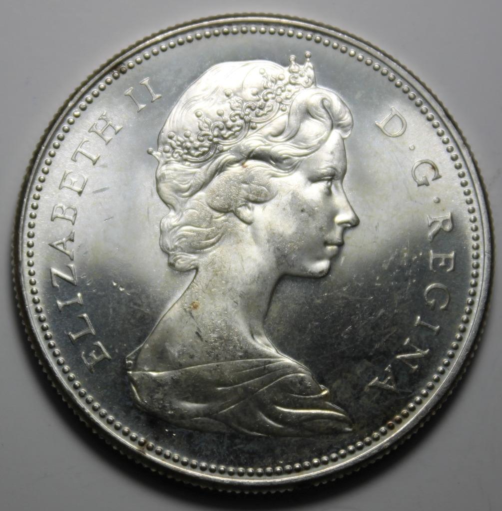 Canada 1967 Silver Dollar, Choice Uncirculated (Y263)
