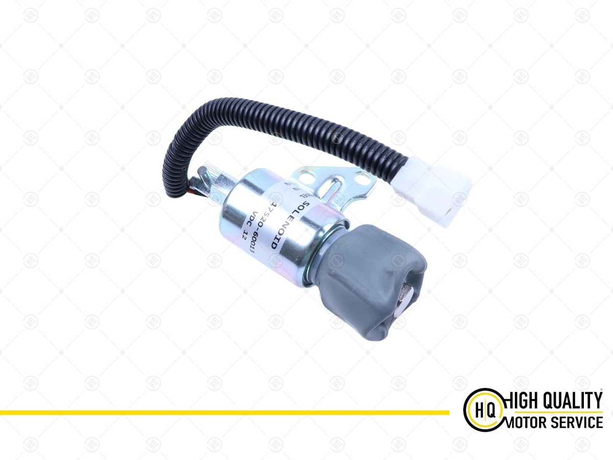 12V Fuel Stop Solenoid 1756ES-12SUC5B1S5 – Fits Kubota D722 D902 Z482 Engines