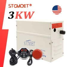 3KW Steam Generator Kit Steam Bath Sauna Spa Generator w/ Temperature adjustable
