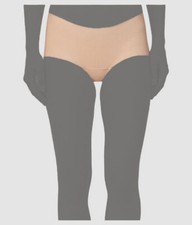 33 Commando Women Beige Stretch Butter Seamless Hipster Panties Size XL