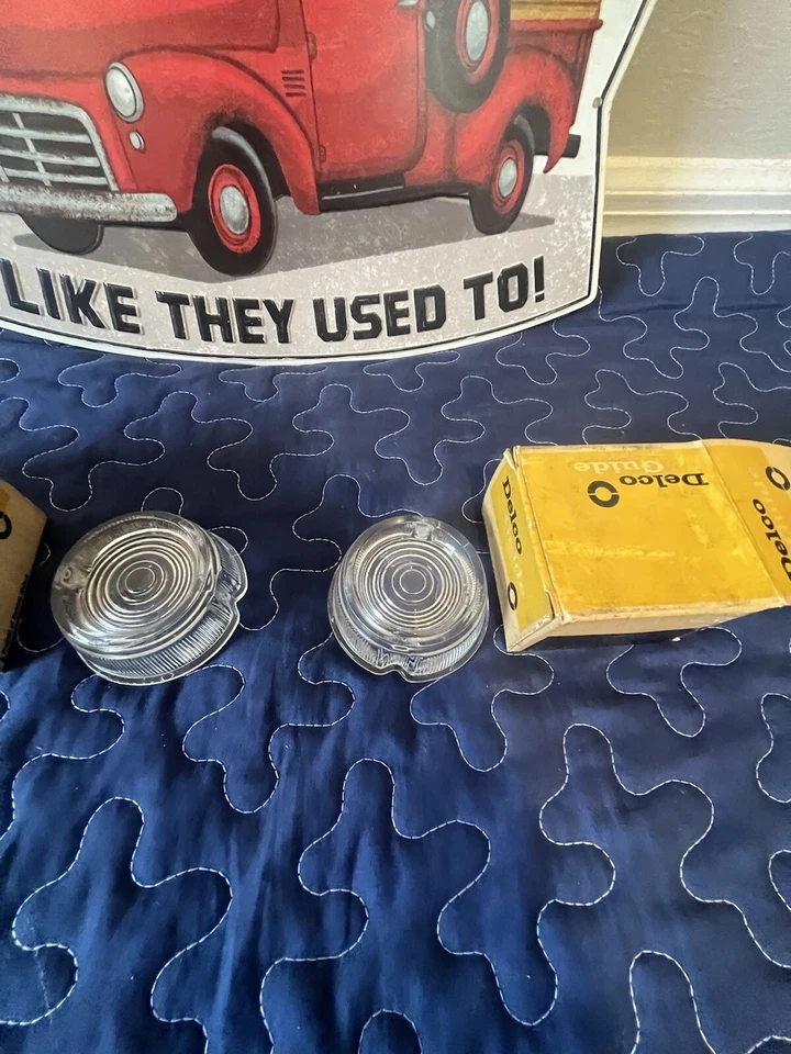 1955 1956 Pontiac Chieftain Star Chief NOS Backup Light Lamp Lens #5945736 - Image 2 of 4