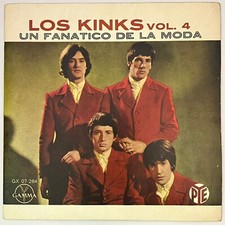 LOS KINKS - VOL. 4 - 1966 RARE MEXICAN 7" EP PS, MOD