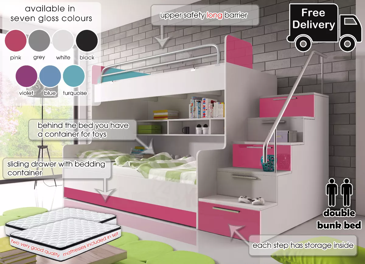 Modern double bunk beds sale
