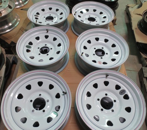 New Trailer Steel White small spoke 15"x6 Wheel 5 LUG Rim 5 on 4.5" Bolt 2835#
