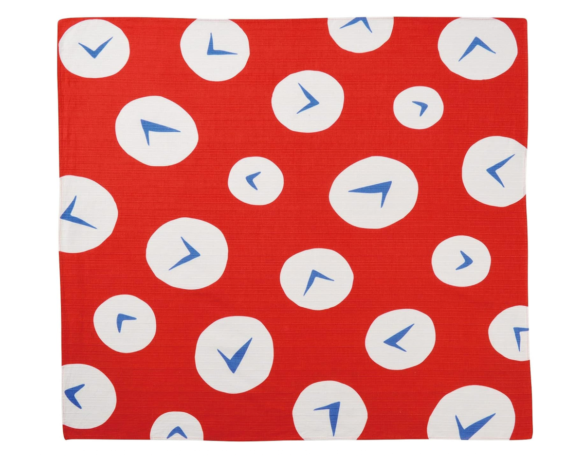 Doraemon Furoshiki Cloth wrap Face towel Time Kerchief Marushin