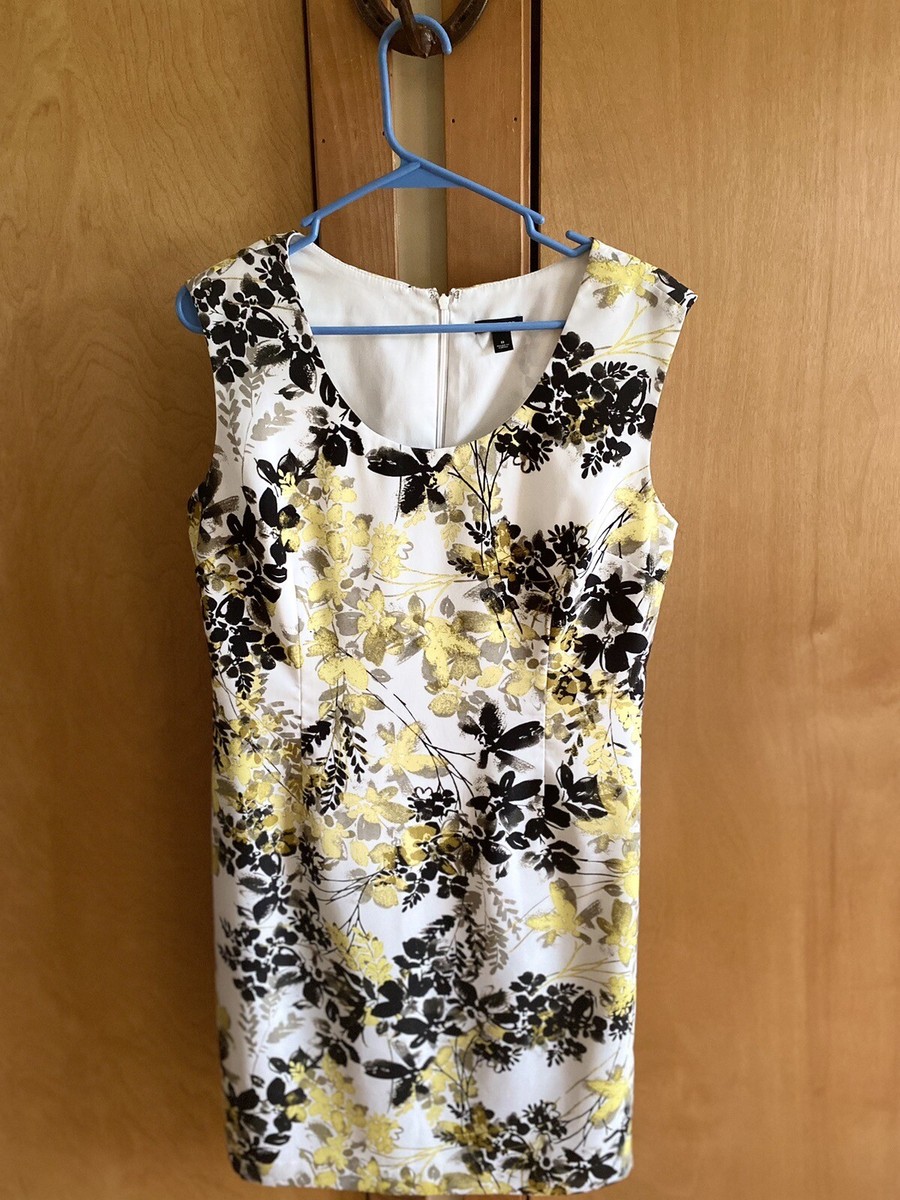 ann taylor black and gold dress Vintage Ann Taylor Black and Gold A-Line