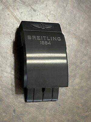 Breitling Black Matte Satin Stainless Steel Deployment Watch Clasp