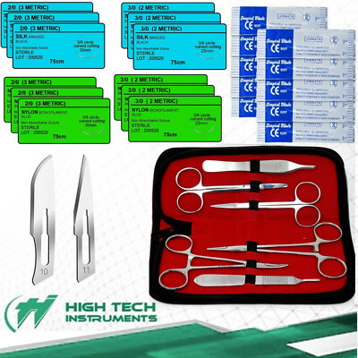 Surgical Suture Practice Kit First Aid Training Medical Trauma Survival Pack-39