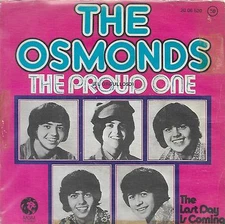 THE OSMONDS 7"PS Spain 1975 The proud one