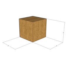 175 4x4x4 Kraft Brown Corrugated Shipping Boxes 32 ECT Single-Wall New