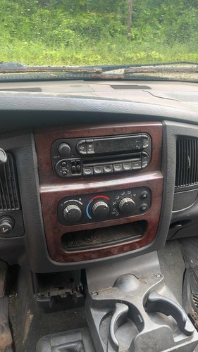 2002-2005 Dodge Ram 1500 2500 3500 Center Dash Radio Bezel Woodgrain Oem
