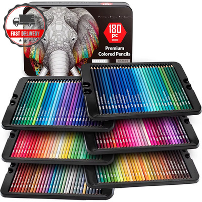 180 Farben Profi Öl Farbstifte Set Fine Art Zeichnen Skizzieren