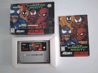Super Nintendo SNES Spiel OVP Sammlung Separation Anxiety Spider-Man Venom