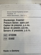 Sirona Pressure Sensor Spare Part D3692