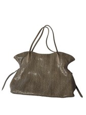 Sorial Snake-Embossed Vegan Leather Tote Bag With Zipper Pockets  Dual Handles