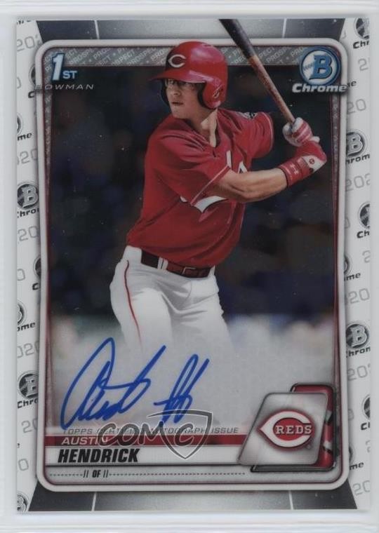 2020 Bowman Draft Chrome Draft Picks Auto Austin Hendrick #CDA-AH Auto g2u