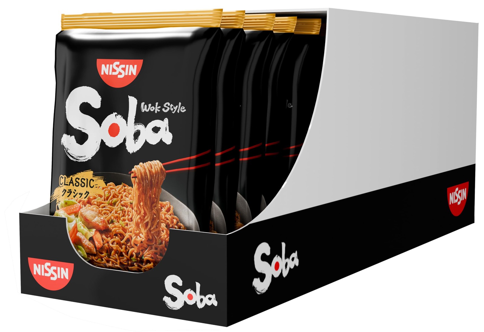 Nissin Soba Bag Classic Instant-Nudeln Yakisoba-Sauce 9er Pack 9 x 109 g Wok