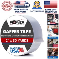 2 Inch White Gaffer Tape - Strong Hold, Easy Tear, Residue-Free Removal - 1-Pack