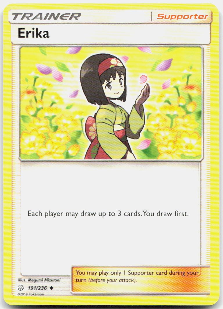 Erika 191/236 Uncommon Cosmic Eclipse Pokemon NM/LP