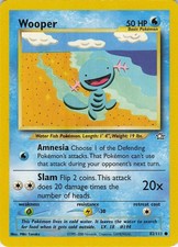 Wooper 82/111 Common Neo Genesis Pokemon Unlimited Moderately Played on eBay