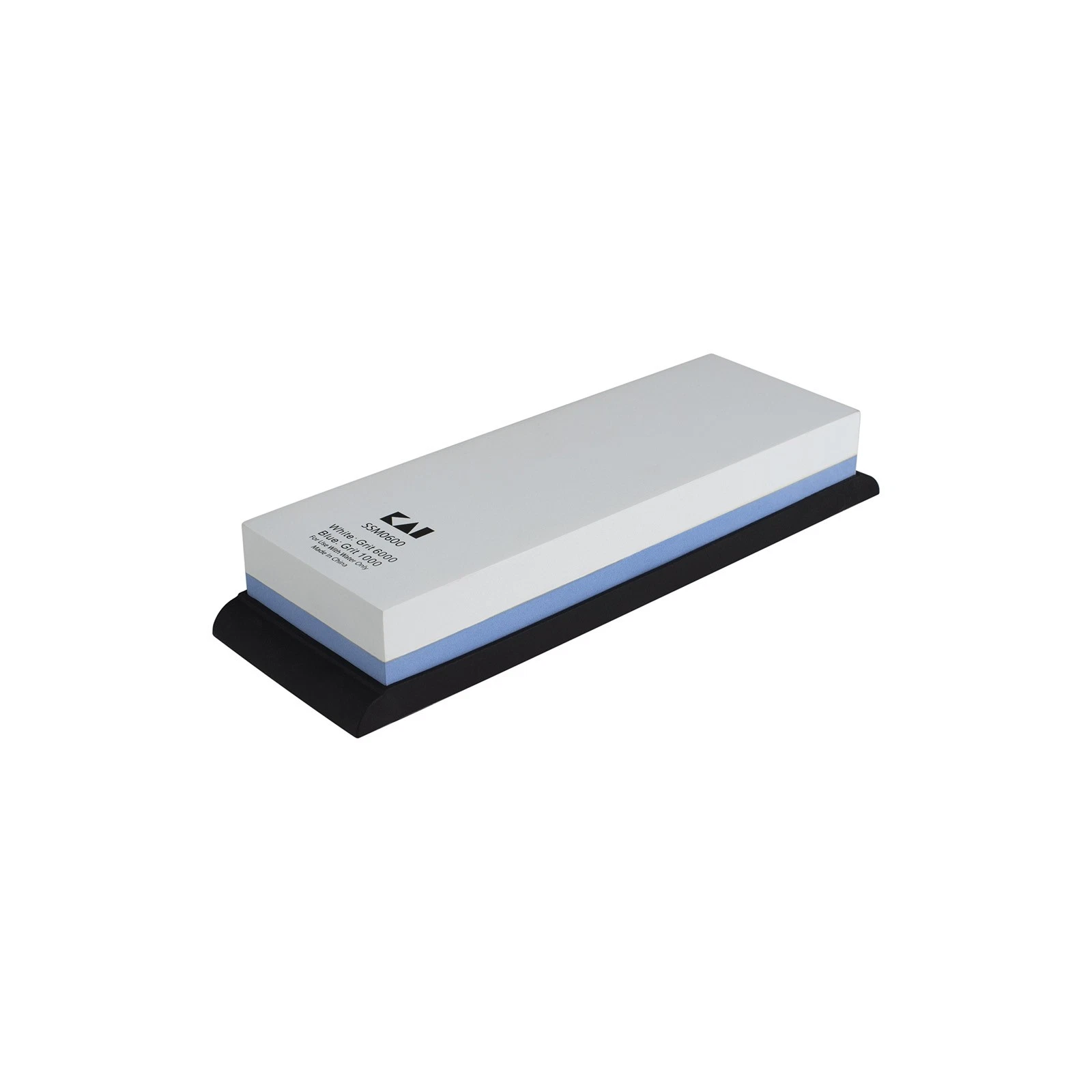 Shun Combination Sharpening Whetstone with Rubber Base, 1000 and 6000 Grit