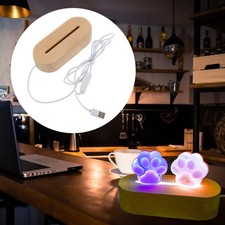 Display Pedestal for Lamps LED Light Base Show Stand Dimmable Night