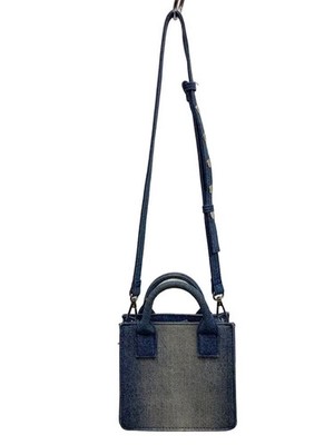 ZARA × MAISON SPECIAL Denim Square Shoulder Bag Cotton IDG